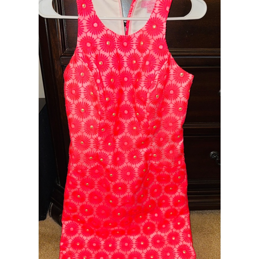Floral Pink Sleeveless Dress